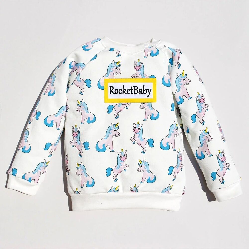 RocketBaby Sweatshirt Unicorns 6-9 mo